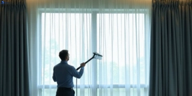 Commercial curtain steam cleaning service shanes-park-nsw hotels offices
