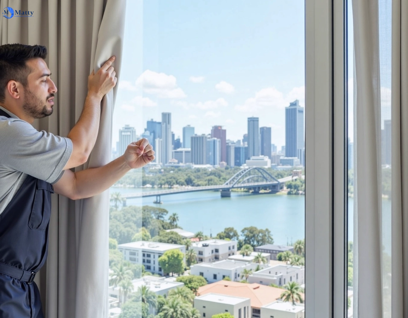 Professional curtain steam cleaning service shanes-park-nsw QLD by Matty Curtain Cleaning